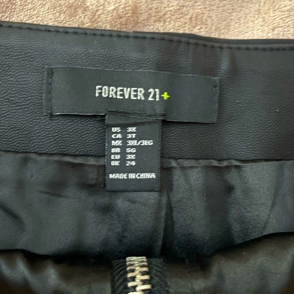 Pleather Mini Skirt  (BUNDLE & SAVE 15% OFF) - Picture 2 of 2